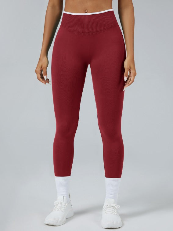 Cherry Red Seamless Leggings