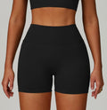 Black Seamless V - Style Shorts